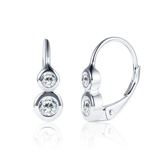 Stříbrné náušnice se zirkony