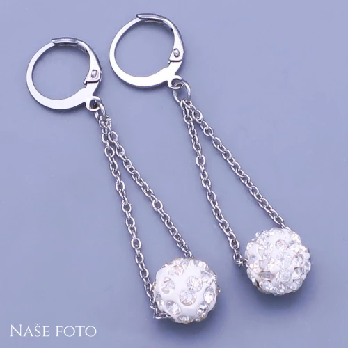 Visací náušnice z chirurgické oceli 53mm