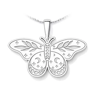 Stříbrný přívěsek velká můra