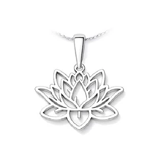 Stříbrný přívěsek lotosový květ