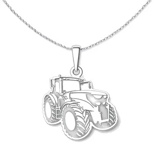 Stříbrný přívěsek traktor