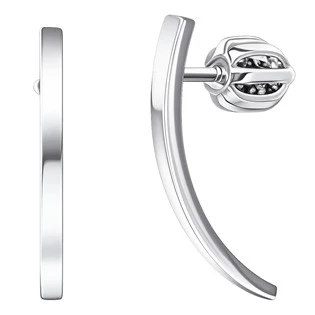 Stříbrné náušnice linie