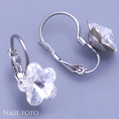 Dětské náušnice Swarovski kytičky 10mm