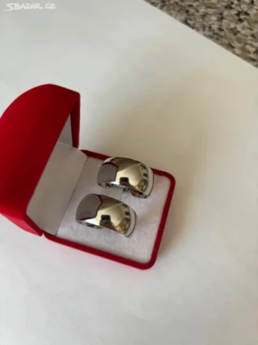 Náušnice kruhové z chirurgické oceli 316