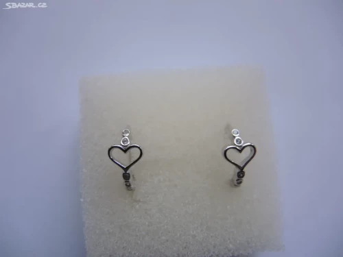 Stříbrné elegantní náušnice kroužky 925/1000