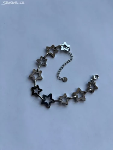 Náramek s hvězdami z chirurgické oceli 316L