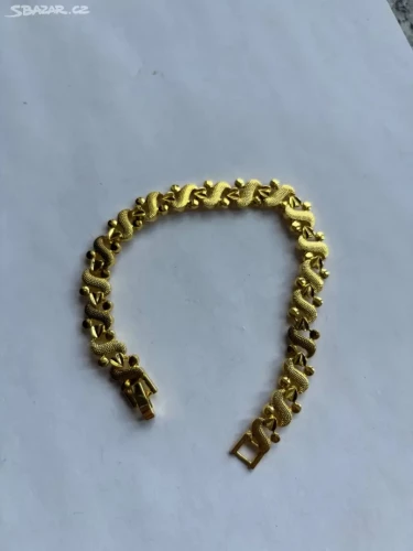 Zlacený náramek z chirurgické oceli