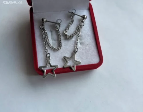 Visací náušnice z chirurgické oceli