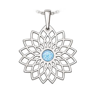 Stříbrný přívěsek lotosová mandala