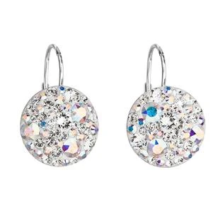 Stříbrné náušnice s krystaly Crystals from Swarovski® AB