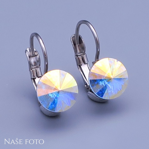 Dětské náušnice Swarovski Rivoli 8mm