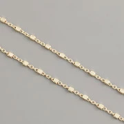 Řetízek - S KRYCHLIČKAMI - 50cm - Ag925 pozlacený