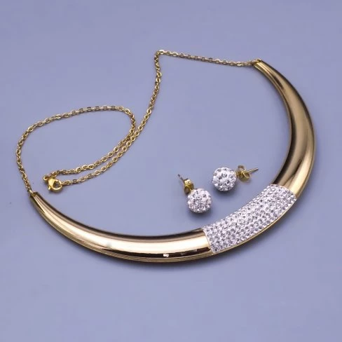 Zlacená souprava z chirurgické oceli