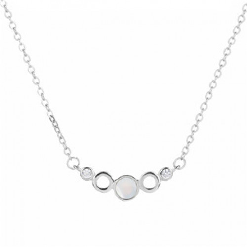 Střibrný náhrdelník s kroužky