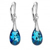 Další: Stříbrné náušnice slzy s kameny Crystals from Swarovski® Beruda Blue