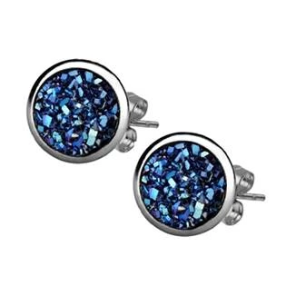 Ocelové náušnice, MONTANA BLUE