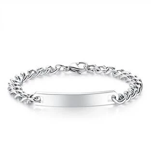 Pánský ocelový náramek, šíře 7 mm