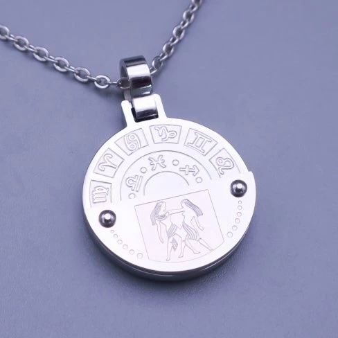 Přívěsek z chirurgické oceli se znamením - BLÍŽENCI