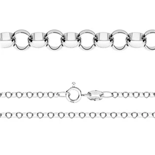 Stříbrný řetízek očkový ROLO 1,4mm 42cm