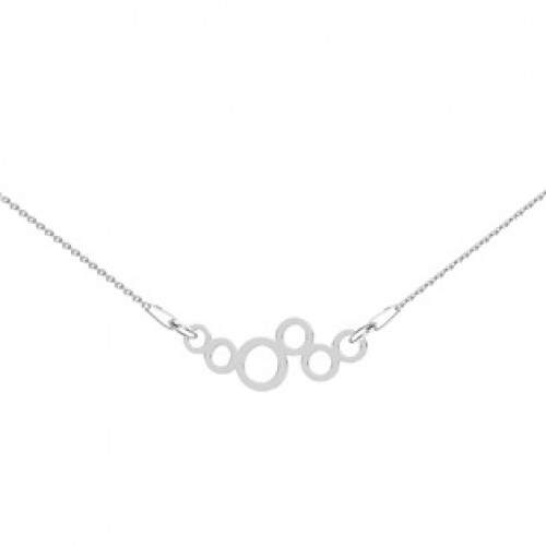 Stříbrný náhrdelník s kolečky