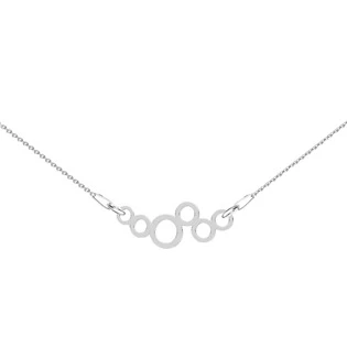 Stříbrný náhrdelník s kolečky