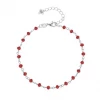 Další: Stříbrný náramek s červenými kamínky