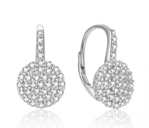 Stříbrné náušnice se zirkony 2