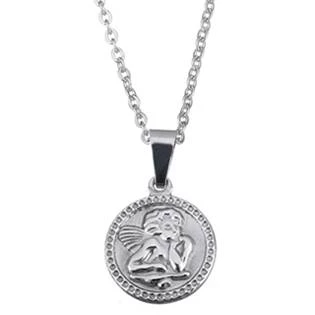 Ocelový řetízek s přívěškem andělíčka