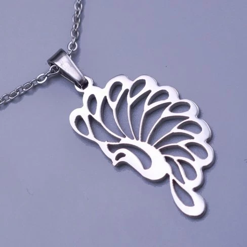 Přívěsek z chirurgické oceli - Páv 25mm