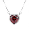 Další: Stříbrný náhrdelník srdce červené