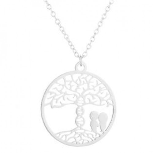 Stříbřený náhrdelník - strom života