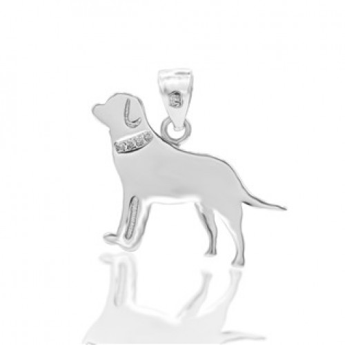 Stříbrný přívěšek pes Labrador