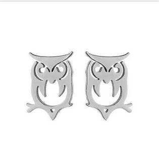 Ocelové náušnice SOVIČKY