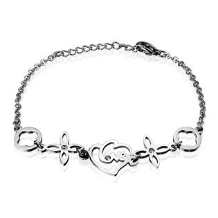 Ocelový náramek s ozdobnými přívěšky