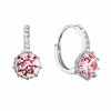 Další: Stříbrné náušnice visací se Swarovski krystalem Light Rose