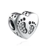Další: Stříbrný přívěšek korálek srdíčko se stopami