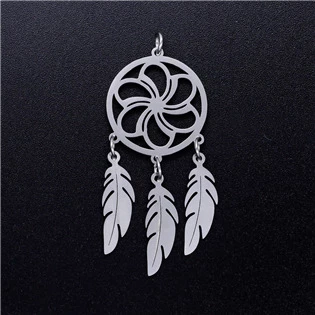 Ocelový přívěšek slapač snů