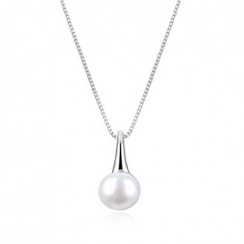 Stříbrný náhrdelník s přírodní perlou