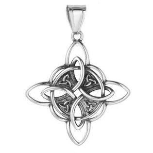 Ocelový přívěšek - keltský uzel