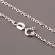 Řetízek - JEMNÝ s podlouhlými očky - 38cm - Ag925