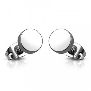 Ocelové náušnice kolečka, 3 mm