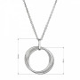 Stříbrný náhrdelník tři kroužky