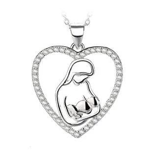 Stříbrný přívěšek matka a dítě