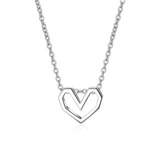 Stříbrný náhrdelník srdíčko