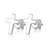Další: Stříbrné šroubovací náušnice křížky