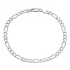 Další: Dámský stříbrný náramek figaro, délka 18 cm