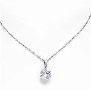 Ocelový řetízek s přívěškem se zirkonem