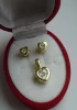 Další: Zlacená kolekce naušnic+přívěsku 14krt.zlatem