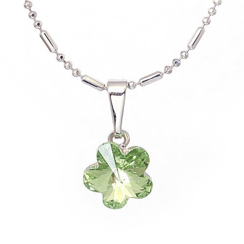 Flora - Peridot - náhrdelník s přívěskem > varianta Světle zelená