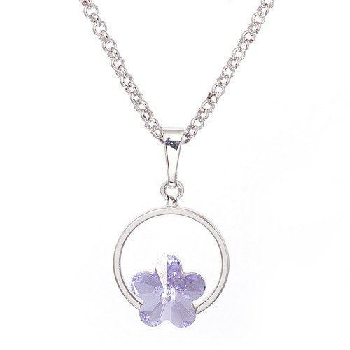 Flora Carino - Violet - náhrdelník s přívěskem > varianta světle fialová